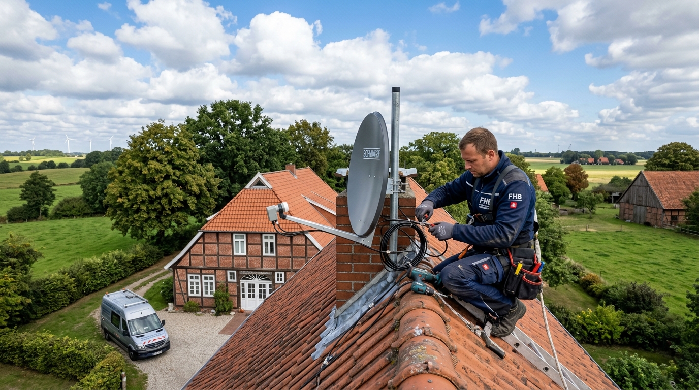 Satelliten- und Telefonanlagen